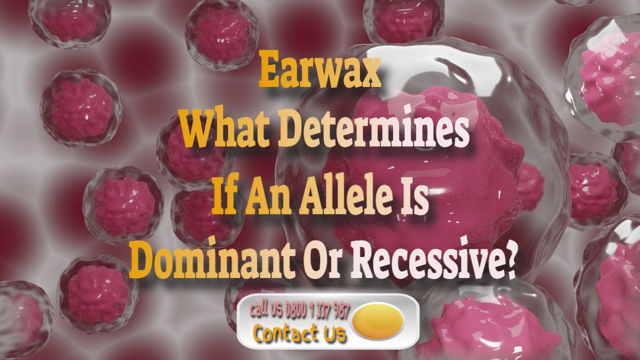 earwax allele dominant or recessive