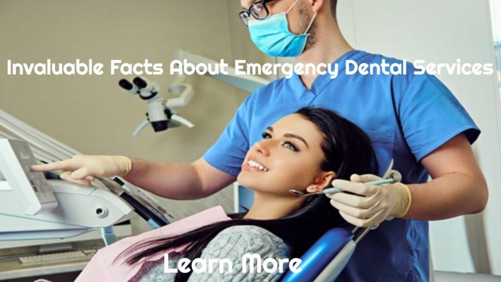 woman being treated by emergency dentist