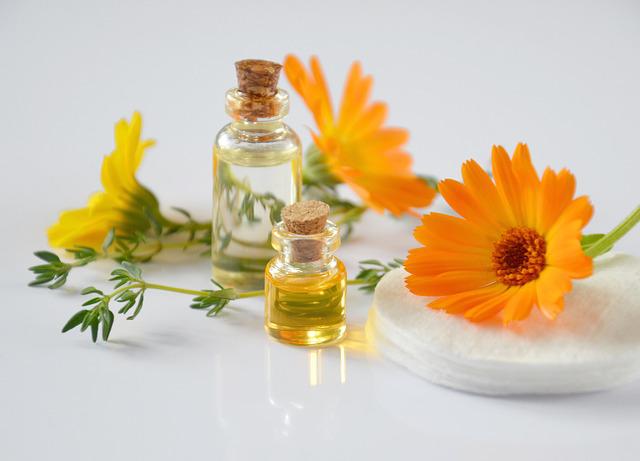 essential-oils-with sunflowers
