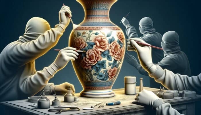 Porcelain vase in East Calder revitalized through professional refinishing, enhancing intricate designs and restoring luster.